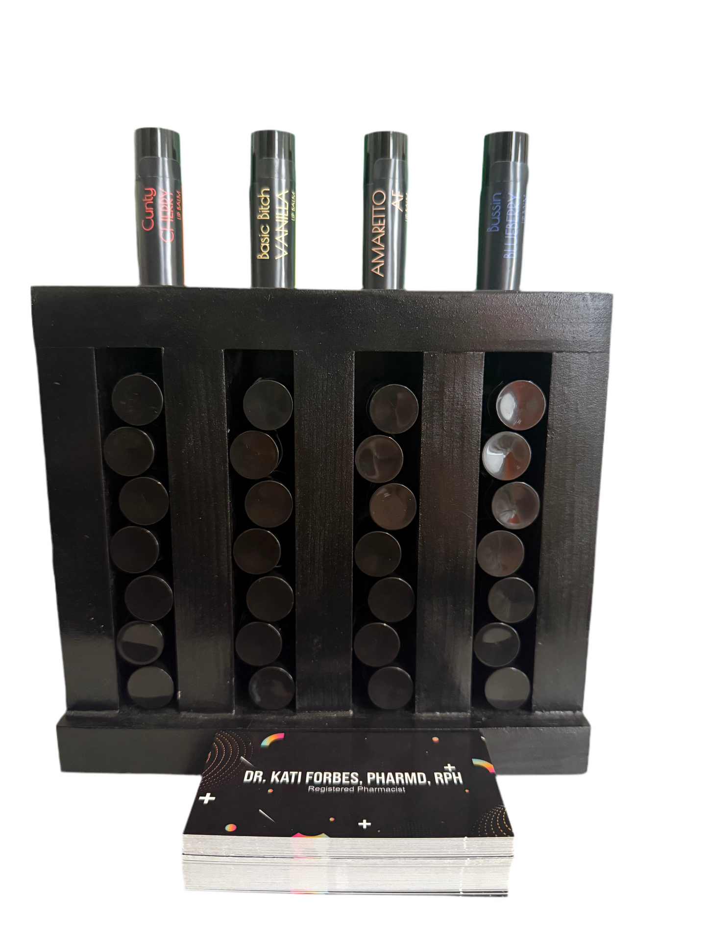 Lip Balm Display Case (4 Flavors Provided; 32 total)